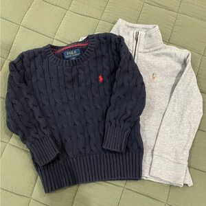 Polo by Ralph Lauren Gray Half-Zip Pullover